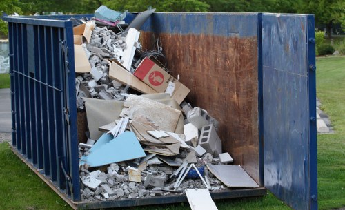 Garden debris being removed by experts