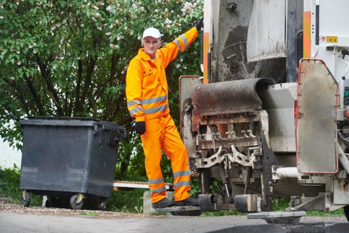 Various types of builders waste materials