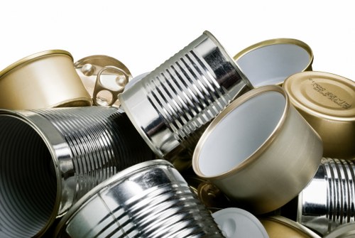 Visual of remedial action being taken on a damaged commercial bin